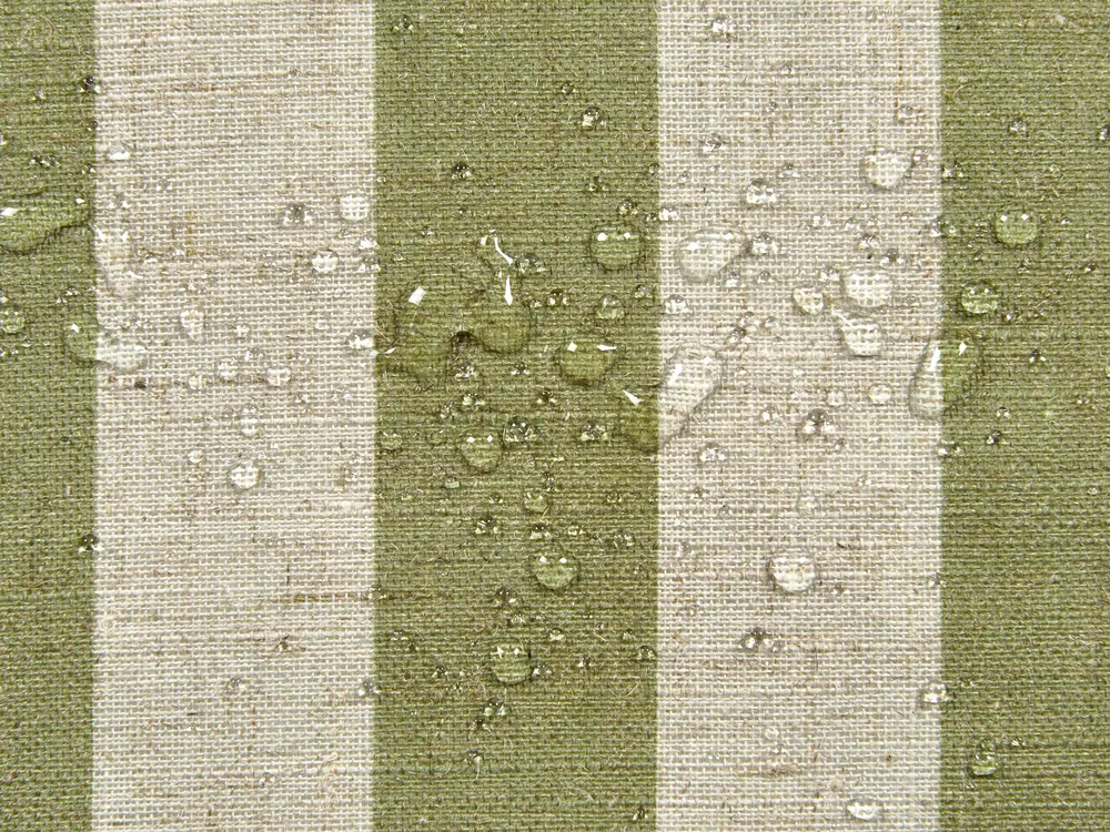 Lot de 2 coussins d'extérieur CALIA Motif de plante 45 x 45 cm Beige/vert_1136190