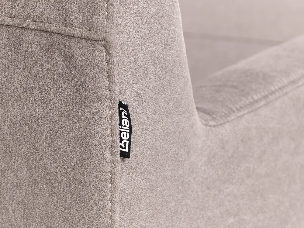 Corner Sofa 3 Seater ELVENES Velvet Taupe Right Hand_966923