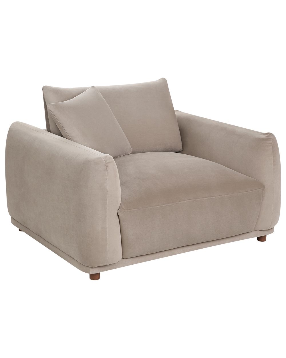 Fauteuil JUBEK Velours Taupe