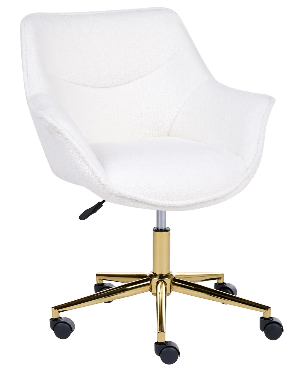 Desk Chair ARDELLE Boucle White_1085591
