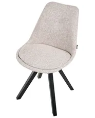 Esszimmerstuhl 2er Set HEDLEY Stoff Beige_999079