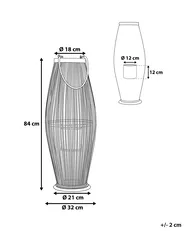 Laterne TAHITI 84 cm Bambus Schwarz_734293