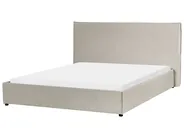 Wasserbett Samtstoff LAVAUR 160 x 200 cm Taupe_985782