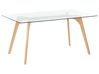 Esstisch HUDSON Transparent 160 cm 90 cm Sicherheitsglas
