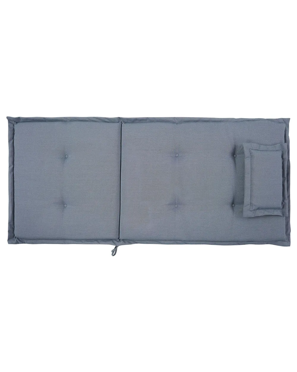 Set mit 2 Stühlen und Sitzkissen AMANTEA Akazienholz Blau_880023