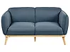 Sofa 2-Sitzer LJUNG Stoff Blau