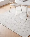 Teppich GANNETT Cremeweiß 160 x 160 cm