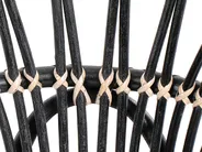 Bistro Set inkl. Kissen PECORINI Rattan Schwarz_964893