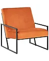 Sessel DELARY Samtstoff Orange