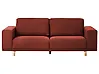 Sofa 3-Sitzer NIVALA Stoff Rot