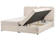 Boxspringbett mit Stauraum CHANCELLOR Stoff Hellbeige 180 x 200 cm_1062683