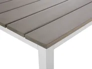 Garten Ecksofa mit Tisch 5-Sitzer MESSINA Beige / Grün linksseitig_863159