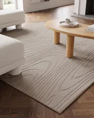 Kunstfellteppich ONTAKE Beige 160 x 160 cm_1093358