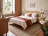 Bett mit Lattenrost Polyrattan BOULIN 180 x 200 cm Beige