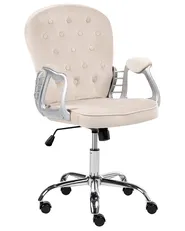 Schreibtischstuhl PRINCESS Samtstoff Taupe_1069606