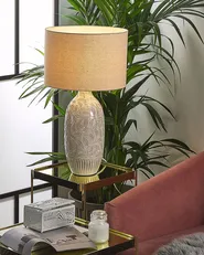 Table Lamp SALZA Ceramic Beige_863025