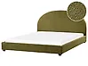Waterbed Boucle VAUCLUSE 180 x 200 cm (EU Super King) Olive Green