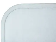 Lit ottoman QUILLIEN Tissu chenille Bleu clair 160 x 200 cm_989854