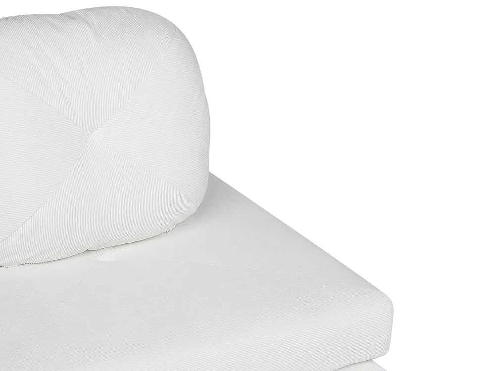 Single Sofa Bed OLDEN Corduroy Off-White_906509