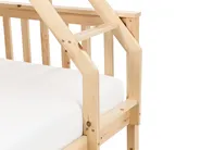 Hochbett Kiefernholz BIERNE 90/140 x 200 cm Hellbraun_987633