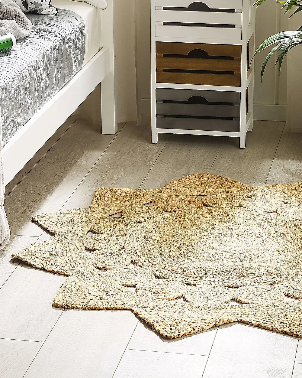 Teppich ARABAN Beige ø 120 cm Jute_1178701