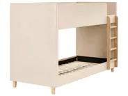 Hochbett Samtstoff CHOCQUES 90 x 200 cm Hellbeige_1040714