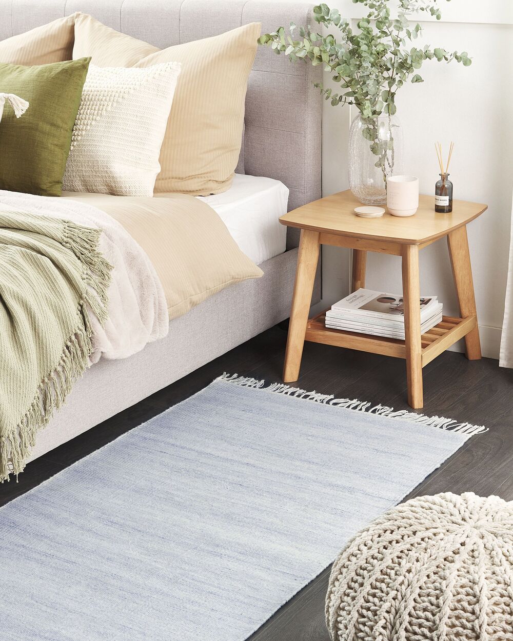 Rug MALHIA Light Blue 80 x 150 cm