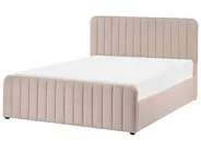 Bett mit Stauraum LUNAN Bouclé Beige 140 x 200 cm_1048430