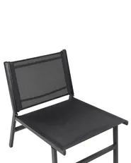 Gartenstuhl MARCEDDI Metall Schwarz_897095