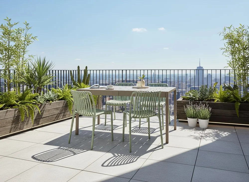Gartentisch BARTICA 154 cm 84 cm Beige