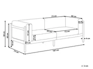 Gartensofa 2-Sitzer FERRETTI Hellbeige_931343