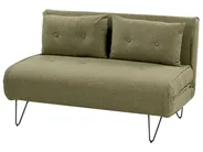 Schlafsofa 2-Sitzer VESTFOLD Stoff Olivgrün_930231