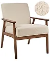 Sessel ESRUM Bouclé Dunkelbraun / Beige