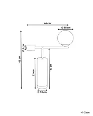 Tischlampe HONDO Stein Schwarz_866947