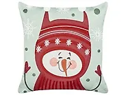Set of 2 Decorative Cushions CUPCAKE 45 x 45 cm Cotton Red_1184011