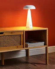 Wireless LED Table Lamp BOCONO with Dimmer Metal White_955091