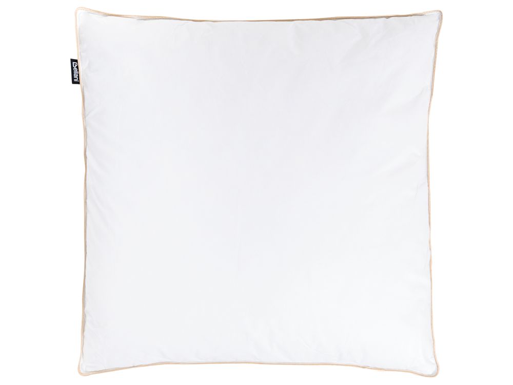 Hoofdkussen met 3 compartimenten ETNA Laag 80 x 80 cm Eendenveren en eendendons Wit