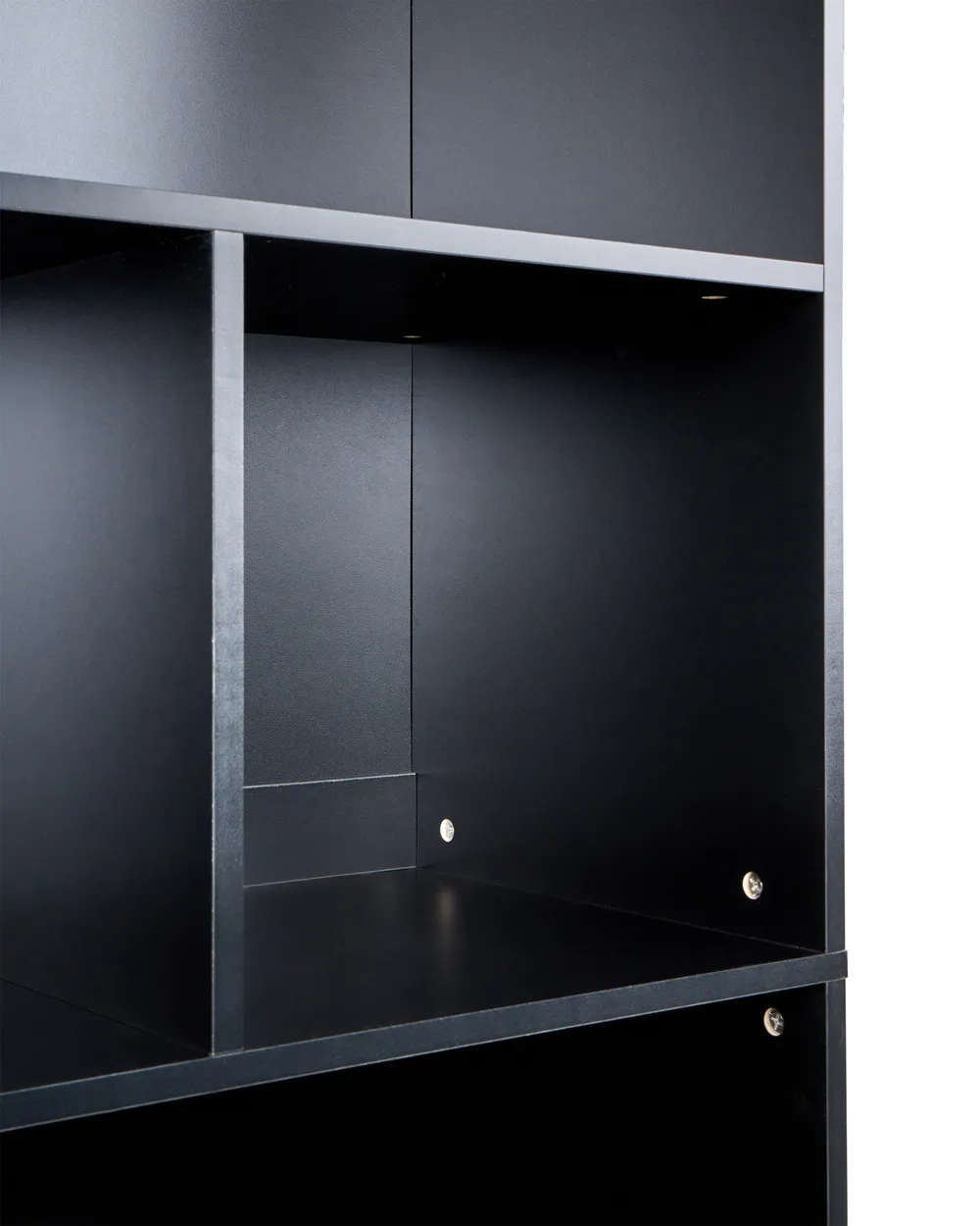Bücherregal mit 2 Türen ZEHNA Braun / Schwarz_1033280