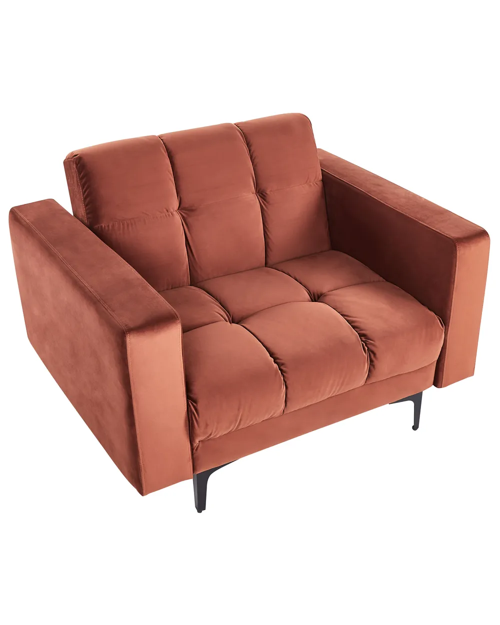Armchair ALNES Velvet Light Red_952559
