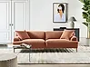 Sofa 3-Sitzer MATILA Stoff Goldbraun