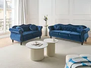 Sofa 3 Seater SKIEN Velvet Navy Blue_1034270