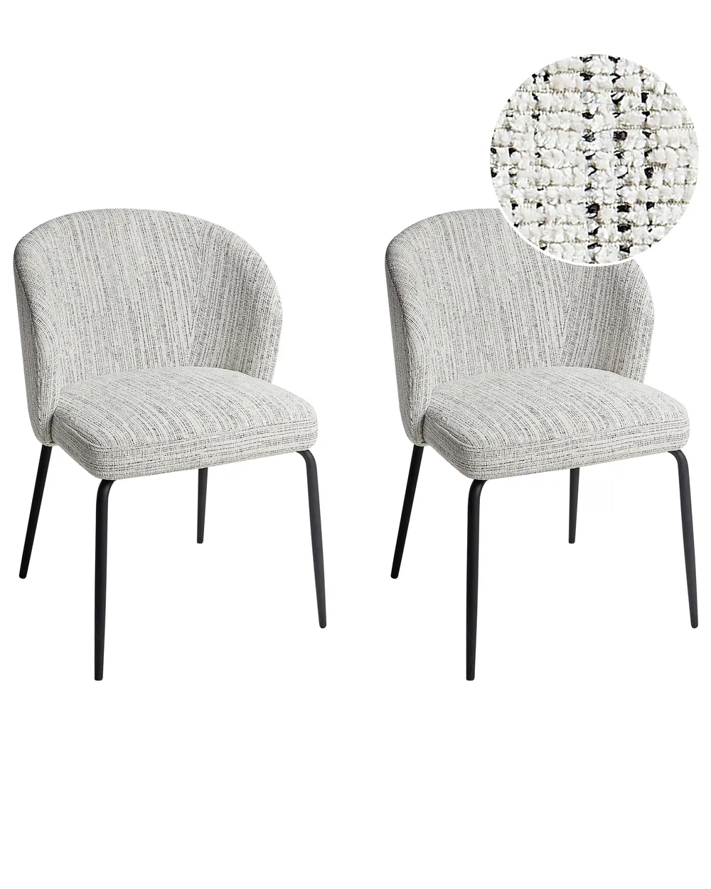 Esszimmerstuhl 2er Set ZANA Weiß