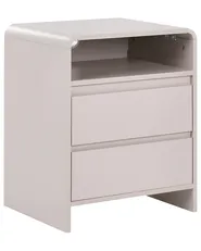 2 Drawer Bedside Table DORRIGO Light Beige_1135004