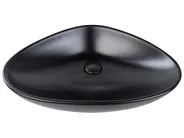 Aufsatzwaschbecken TIRIG 60 x 39 cm Keramik Schwarz_922178