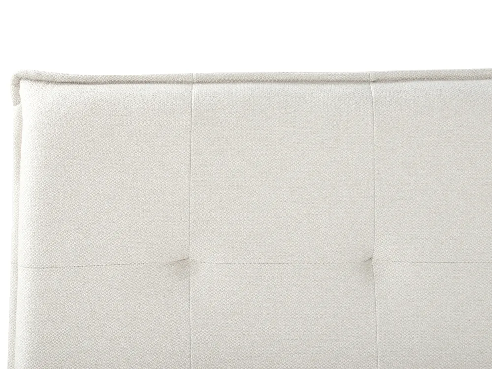 Wasserbett Kunstleinen LESTRE 180 x 200 cm Cremeweiß_962695