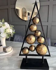 Weihnachtsdekoration RANUA 65 cm Weihnachtsbaum Gold_895605