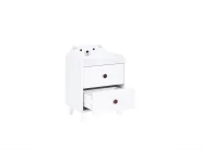 2 Drawer Bedside Table MIMILI 56 cm White_1115511