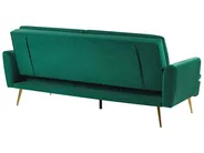 Sofa Bed 3 Seater VETTRE Velvet Dark Green_787940