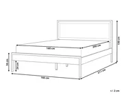 Bed ERVILLERS 160 x 200 cm (EU King Size) Natural Acacia_907982