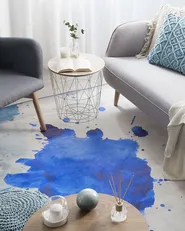 Rug ODALAR Blue 160 x 230 cm_755375